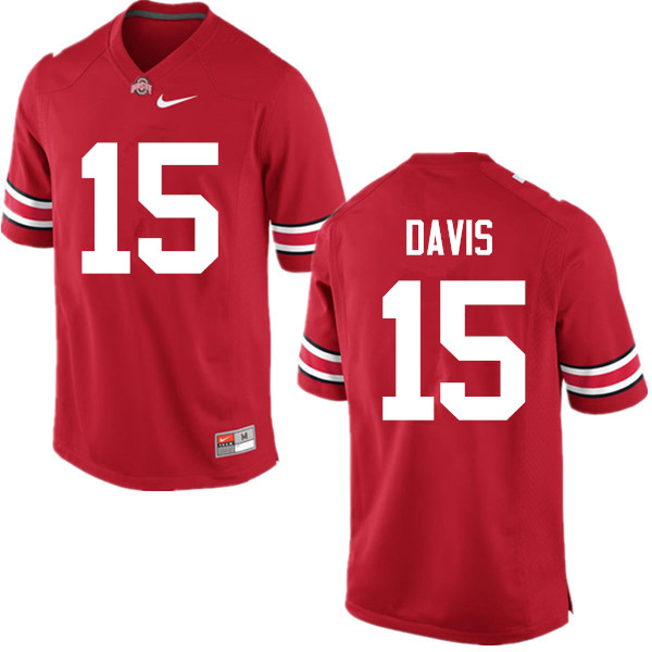 Men Ohio State Buckeyes #15 Wayne Davis College Football Jerseys Game-Red